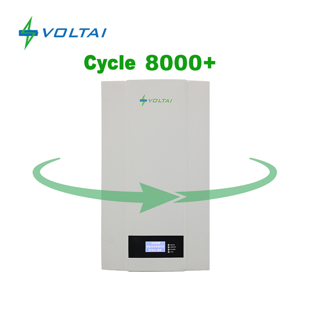 5years Warranty 6000-8000 Times Cycle Life 5kWh & 10KWh Powerwall Battery Wall-mounted 48V 100/200Ah LiFePO4 Battery