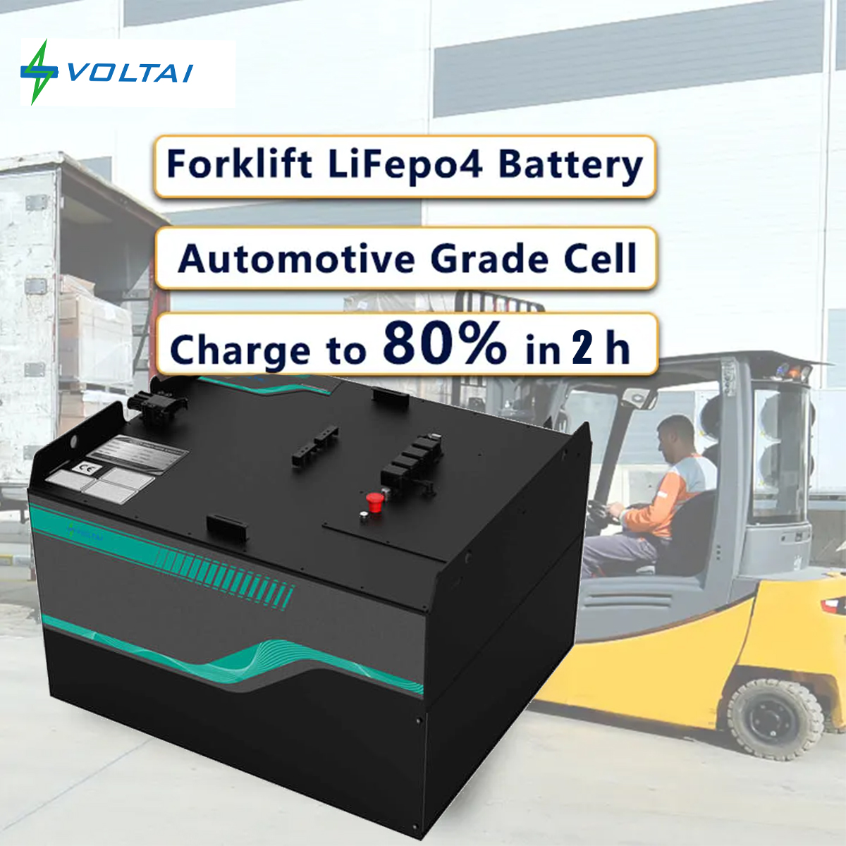 Rechargeable Lifepo4 Forklift battery pack 72V 48V 24V traction battery for electric forklift lift truck